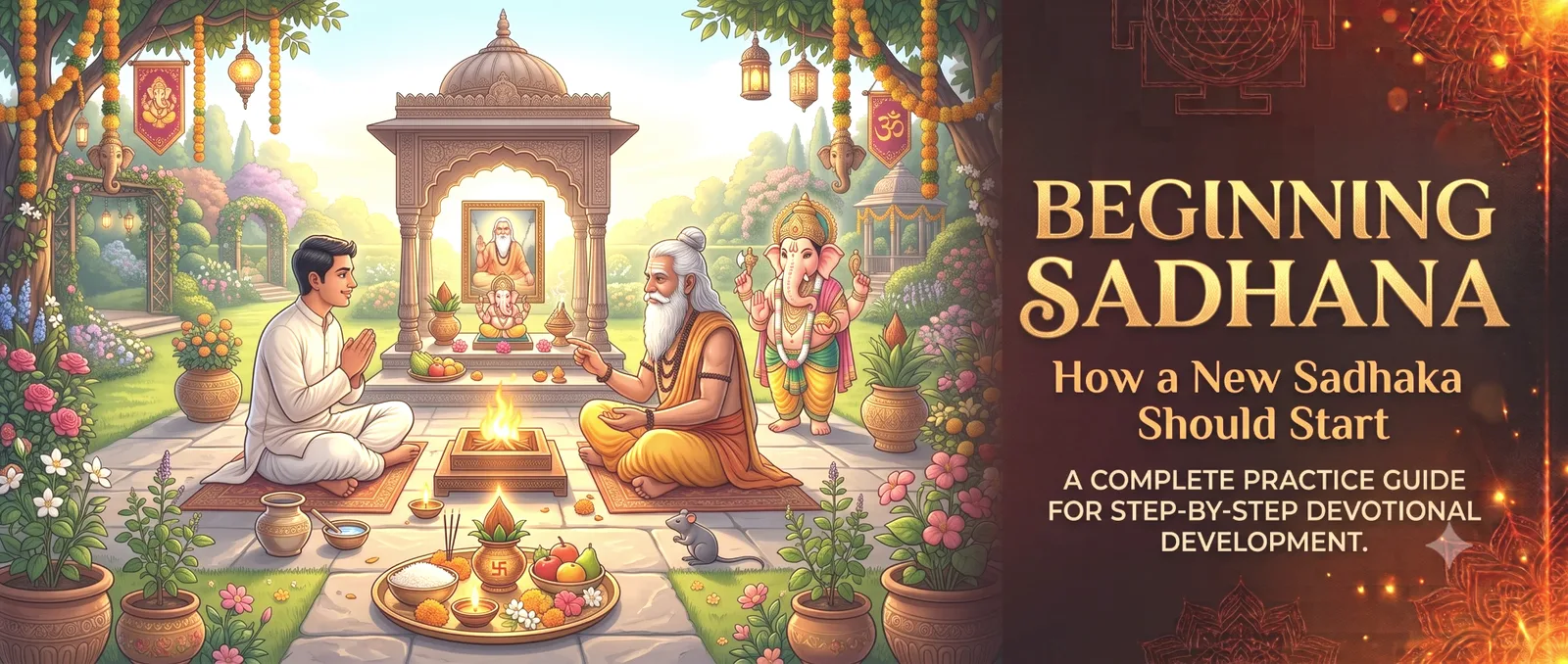 How a new sadhaka should start — a complete practice guide
