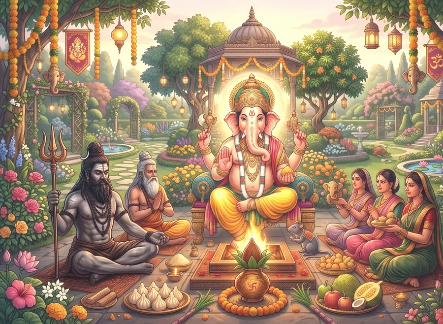 Ganesh Sadhana: The Full Practice Guide — cover illustration